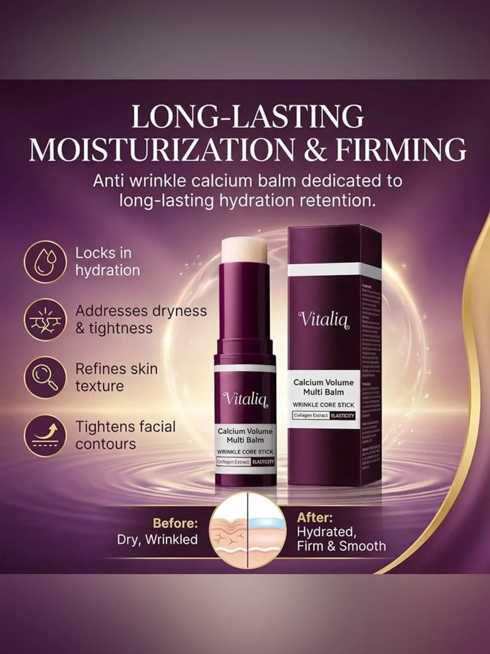 Vitaliq Calcium Volume Multi Balm Wrinkle Core Stick